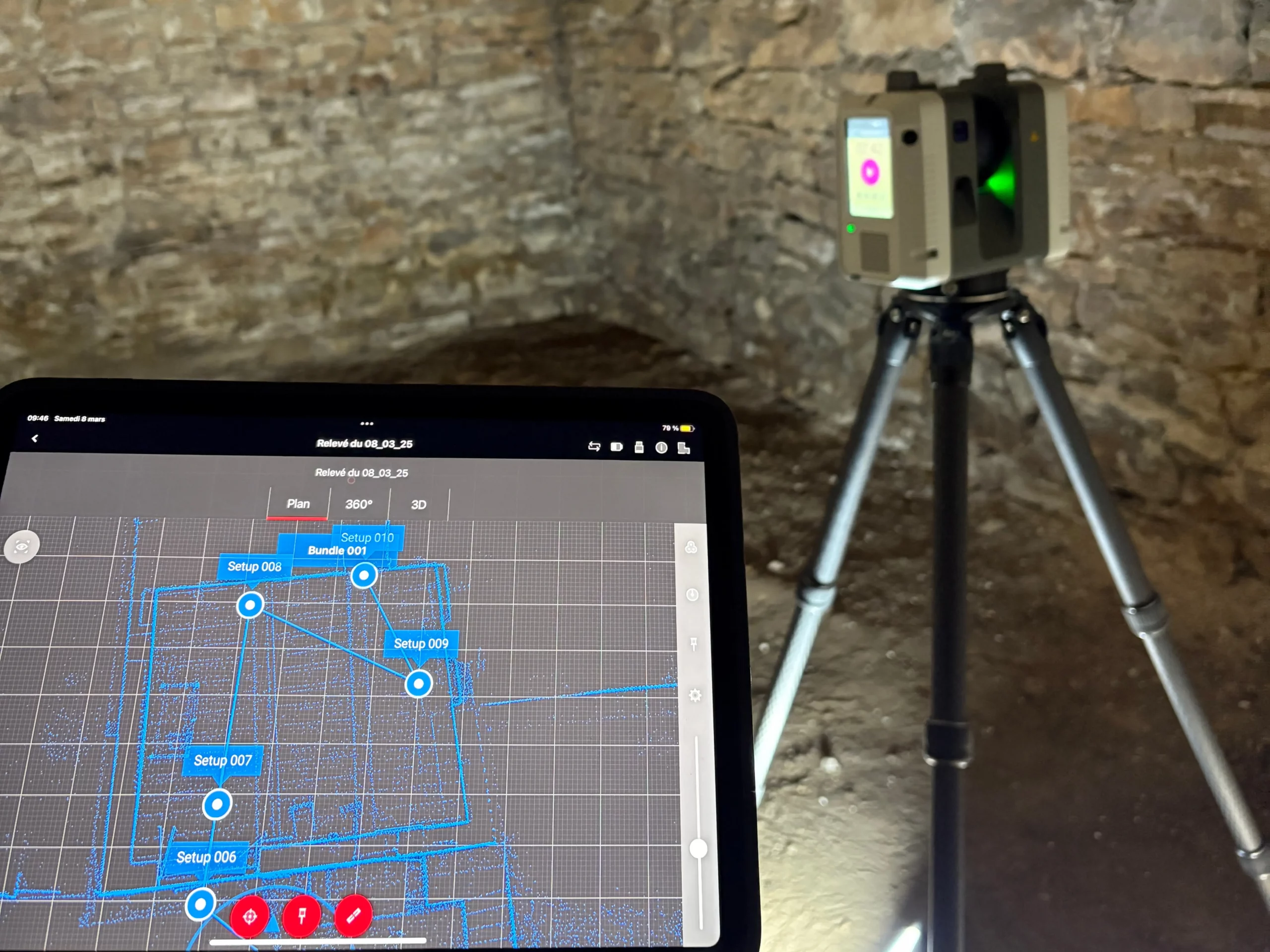 Nuage de points 3D: relevé laser précis BIM et plans 2D | 3FScan
