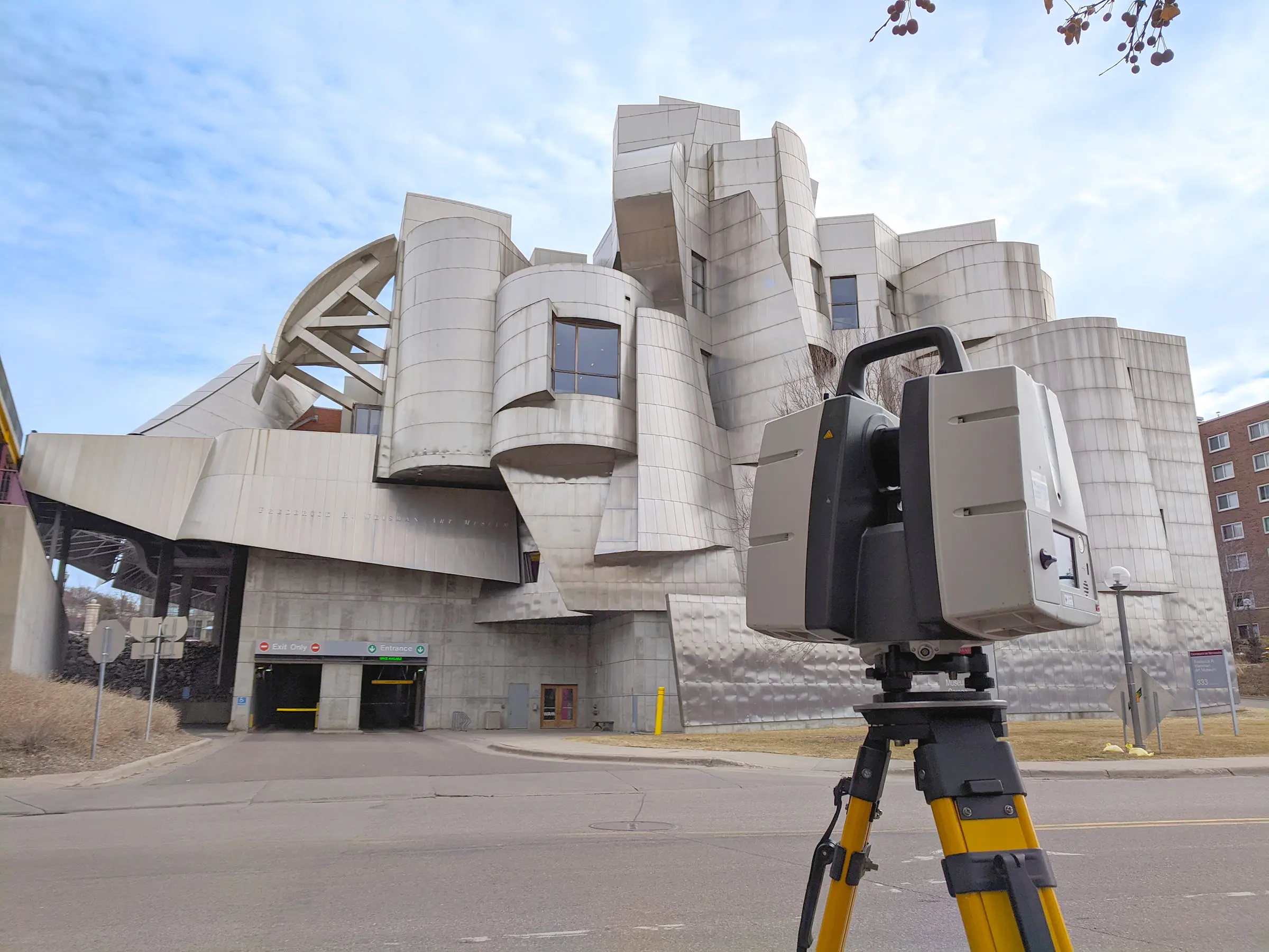Weisman-Art-Museum (1) Scan 3D batiment. Maquettes 3D BIM. Plans 2D